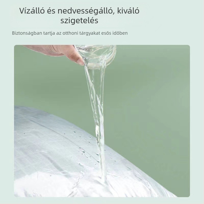 Paplan tároló táska, átlátszó, por- és nedvességálló, műanyag rendező költöztetéshez