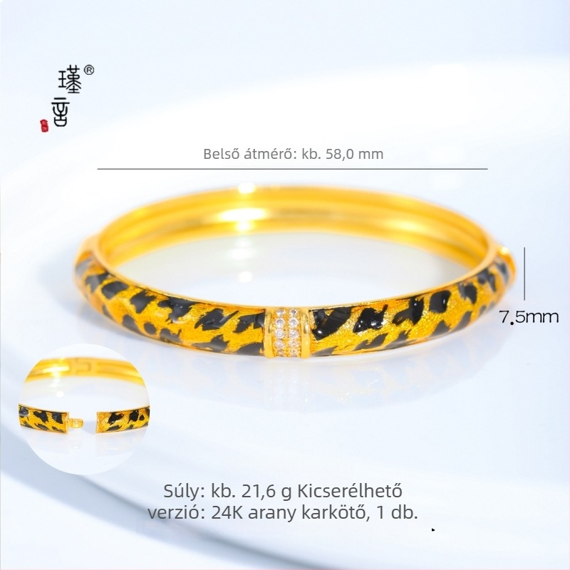 Réz karkötő, elektroplakolás, vintage stílus, irodalmi retro, Jinyan márka