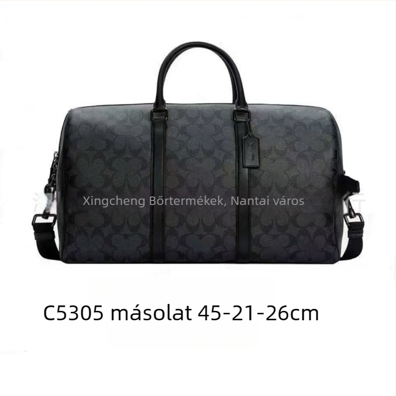 Vintage crossbody utazótáska, PVC, kapacitás 20–35L, lélegző és kopásálló, poliészter bélés, uniszex