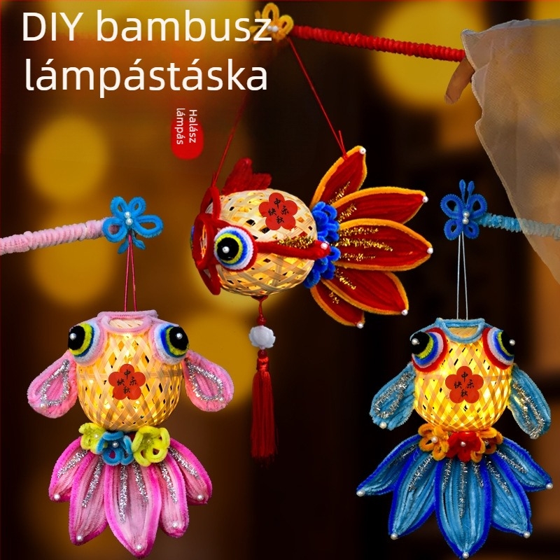Fat Dragon lámpa: koi hal motívum, szabálytalan forma, DIY, klasszikus stílus