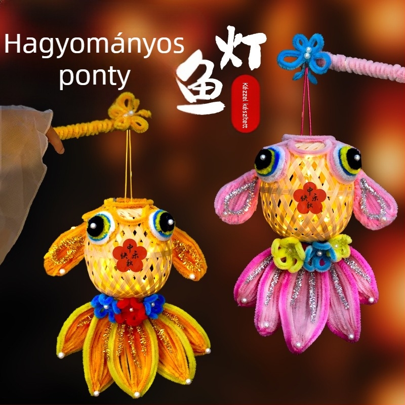 Fat Dragon lámpa: koi hal motívum, szabálytalan forma, DIY, klasszikus stílus