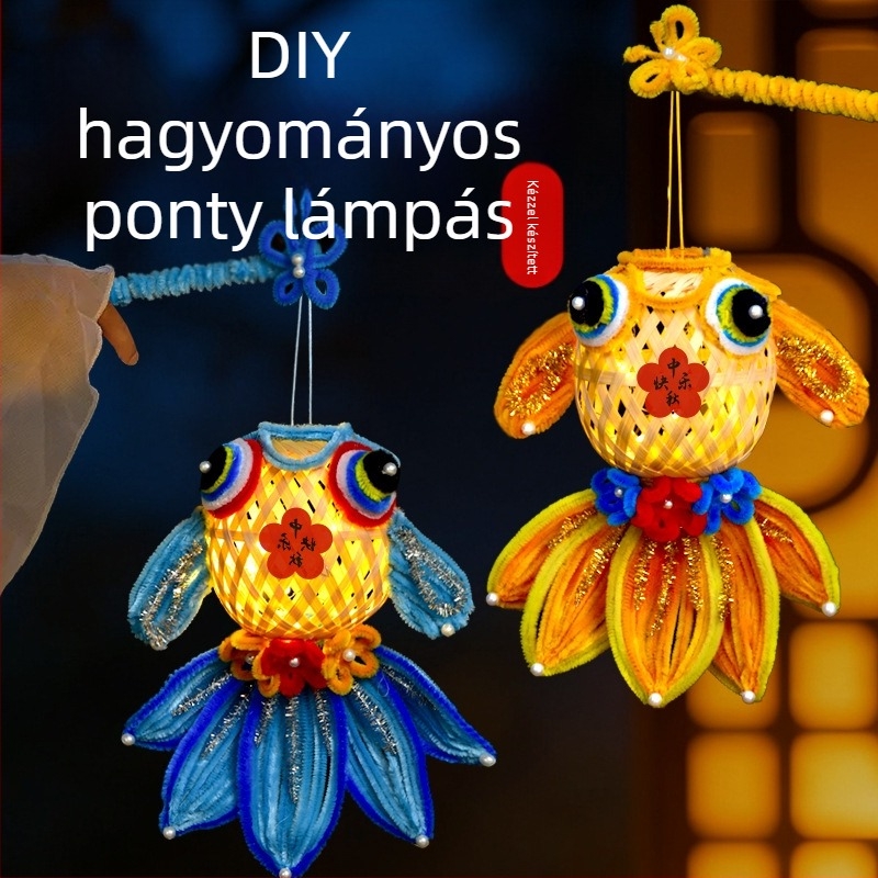 Fat Dragon lámpa: koi hal motívum, szabálytalan forma, DIY, klasszikus stílus