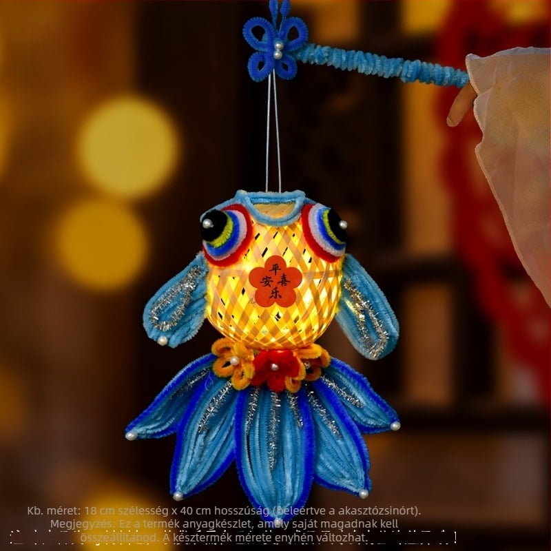 Fat Dragon lámpa: koi hal motívum, szabálytalan forma, DIY, klasszikus stílus