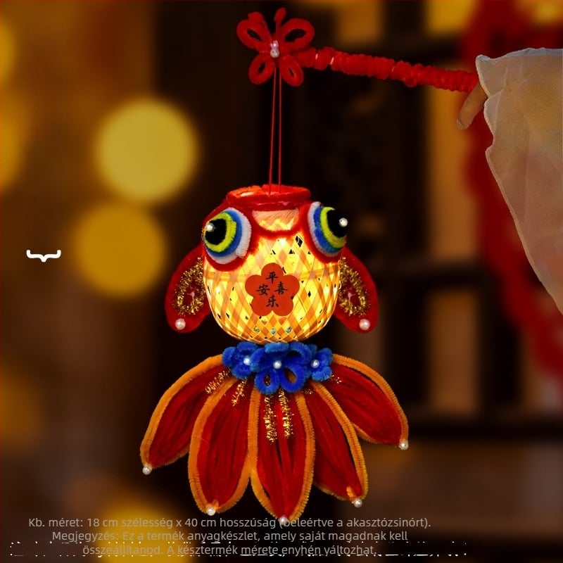 Fat Dragon lámpa: koi hal motívum, szabálytalan forma, DIY, klasszikus stílus