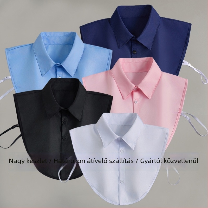 Díszes hamis gallér inghez - Női elegáns, sokoldalú professzionális kiegészítő; anyag: poliészter fonal; bélés: poliészter fonal; minta: egyszínű; eredet: Lianyungang