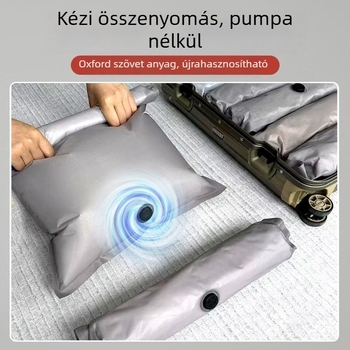 Vákuum-kompressziós tároló táska, Oxford szövetből, összecsukható, japán stílusú, fehérneműk számára, hálószoba/szekrény/fiók