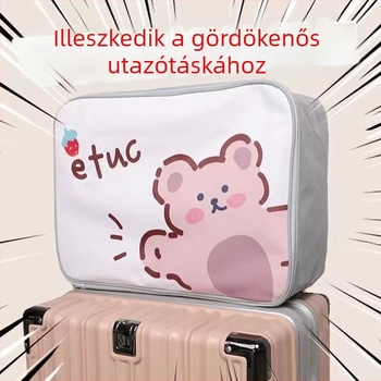 Könnyen hordozható gurulós utazótáska, nagy kapacitású, anime mintával (kapacitás: <20L; anyag: Oxford szövet; bélés: poliészter; márka: Yongfa)