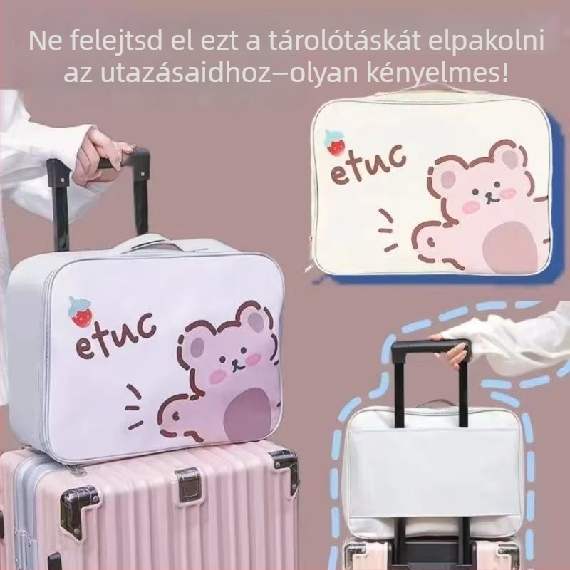 Könnyen hordozható gurulós utazótáska, nagy kapacitású, anime mintával (kapacitás: <20L; anyag: Oxford szövet; bélés: poliészter; márka: Yongfa)