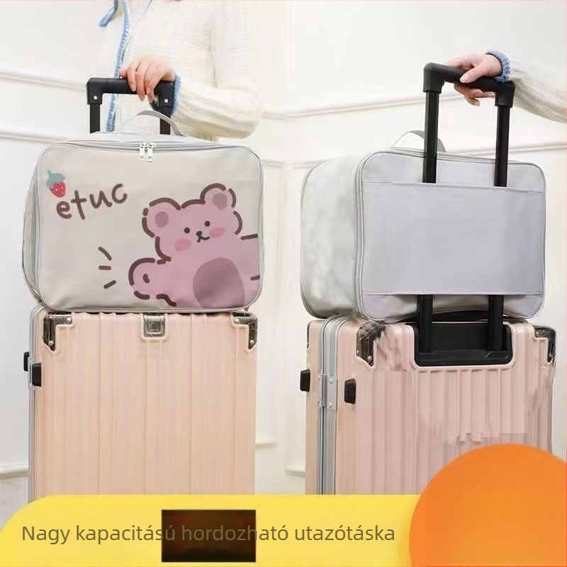 Könnyen hordozható gurulós utazótáska, nagy kapacitású, anime mintával (kapacitás: <20L; anyag: Oxford szövet; bélés: poliészter; márka: Yongfa)
