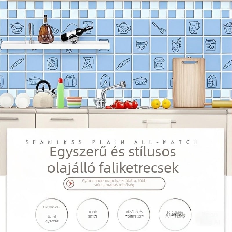 Konyhai falmatrica – PET anyag, olajálló, hőálló, nedvességálló, modern stílus