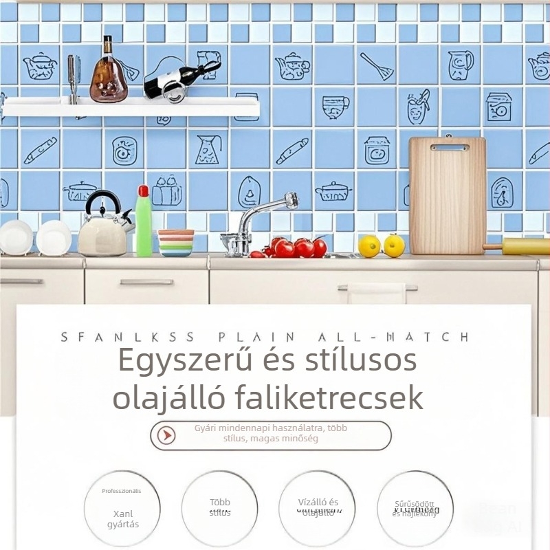 Konyhai falmatrica – PET anyag, olajálló, hőálló, nedvességálló, modern stílus