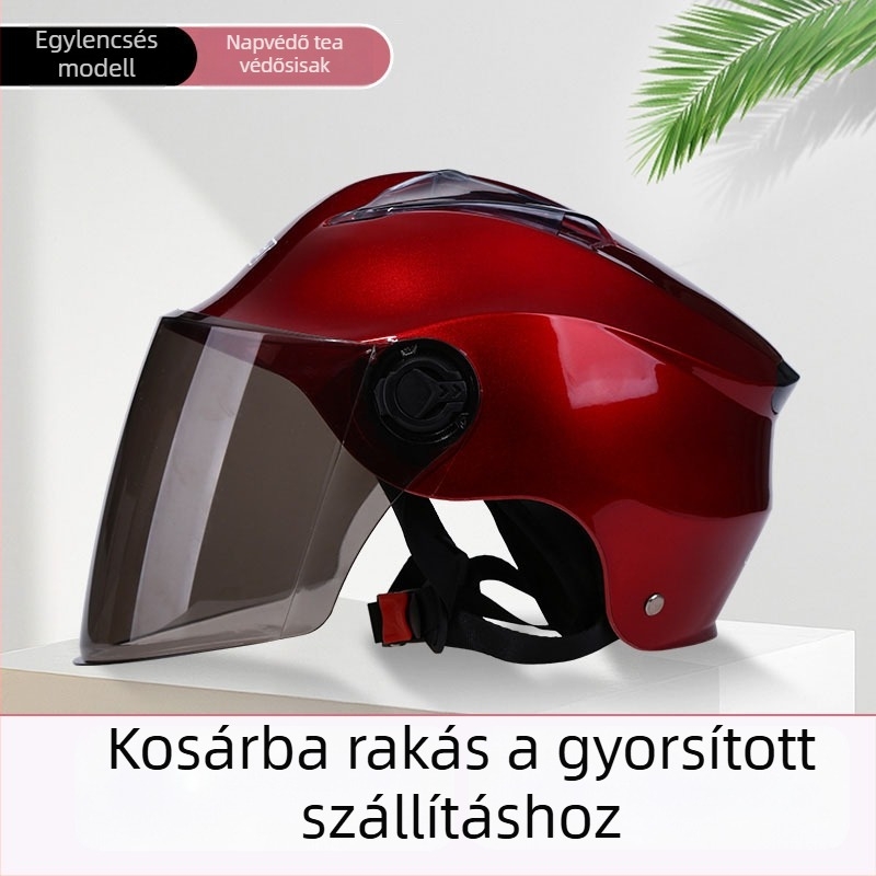 Senpei fél sisak elektromos járművekhez — felnőttek, egész évben, polipropilén, közlekedésre, vállalati standardok