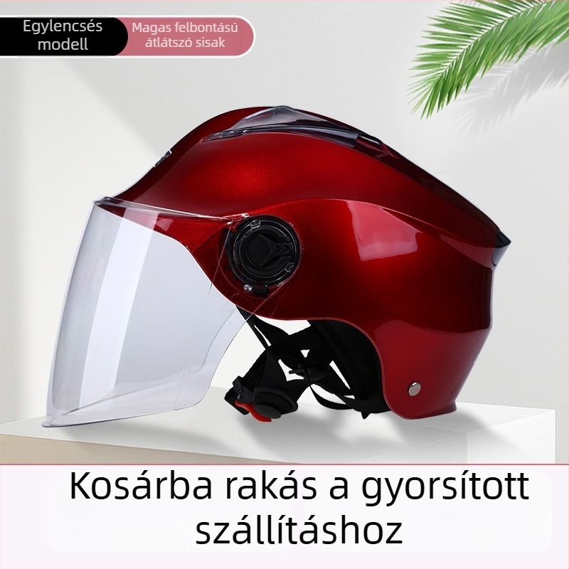 Senpei fél sisak elektromos járművekhez — felnőttek, egész évben, polipropilén, közlekedésre, vállalati standardok