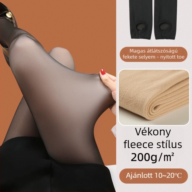 Plusz méretű szürke magas derekú thermal leggings nőknek, őszi–téli külső viseletre, vastag és meleg