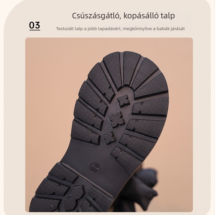 Lányoknak készült Martin csizma téli 2025, középmagas szár, mikroszálas bőr, fleece bélés, oldalsó cipzár
