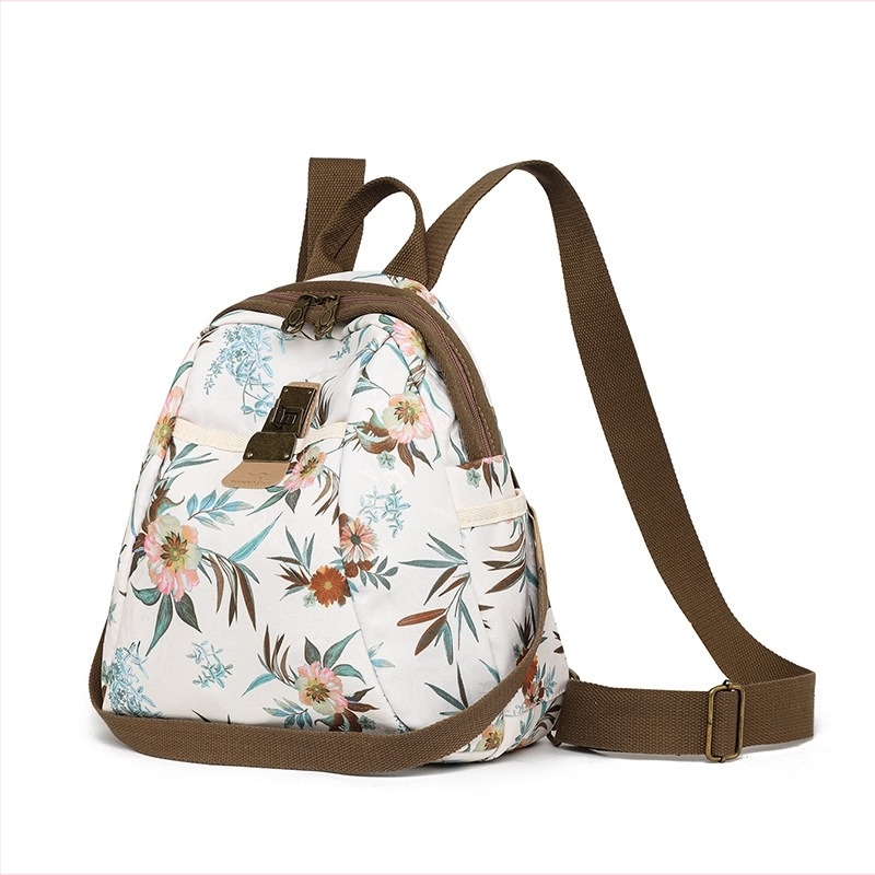 Női utazótáska hátizsák, nagy kapacitás, Oxford anyag, cipzáras záródás, poliészter bélés, belső cipzáras zseb