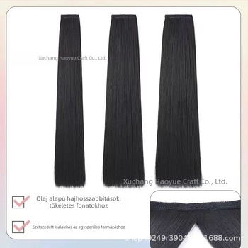 Hanfu paróka, egy darab, egyenes haj, antik jellegű ruhastílus, hőálló rostok, nem alkalmas forró festésre