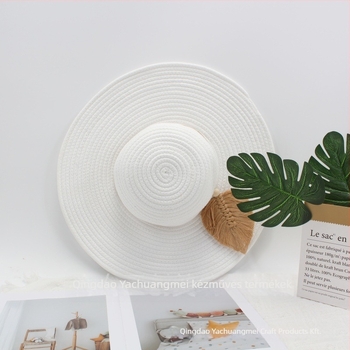 Pamutból készült kötött tote táska, nyitott felső, téglalap alakú, fiatalos campus stílus, belső cipzáras zseb