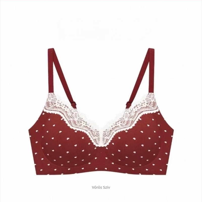 Sima csipkés virágmintás melltartó szett, kosár 3/4, tiszta pamut anyag, bélés elasztikával, emelés és gyűjtés, hátul három sor kampó, rögzített dupla pántok