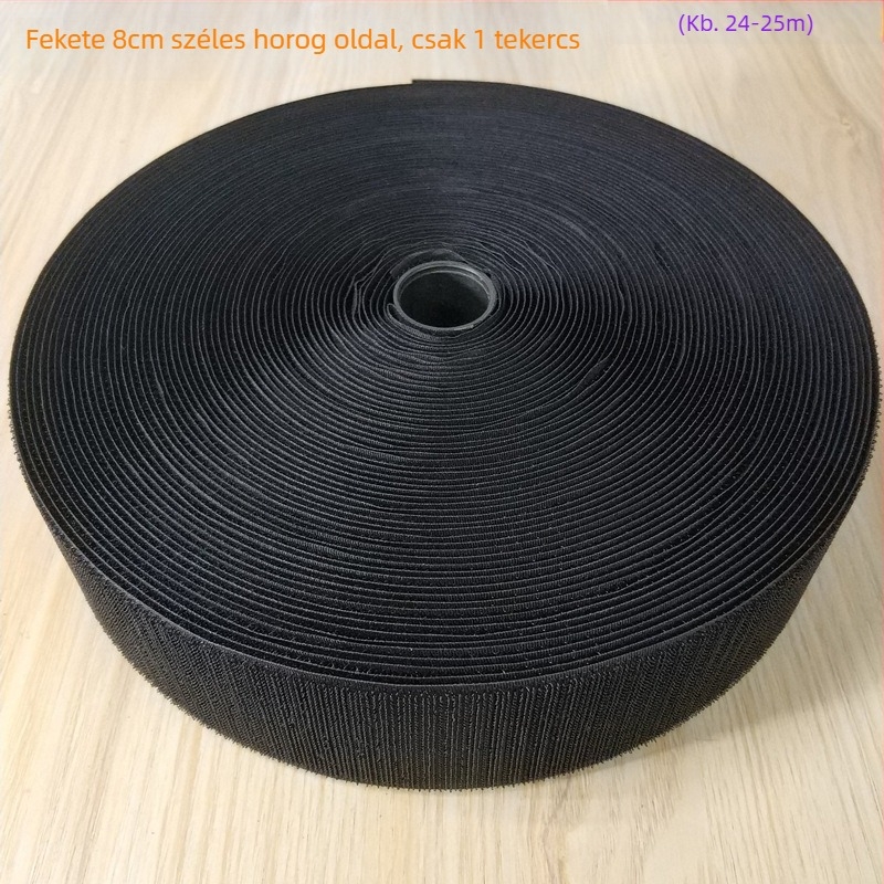 Velcro szalag varráshoz ruhákhoz, lábbelikhez és sapkákhoz; 50% nylon + 50% poliészter.