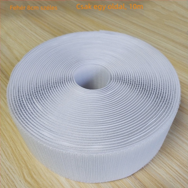 Velcro szalag varráshoz ruhákhoz, lábbelikhez és sapkákhoz; 50% nylon + 50% poliészter.