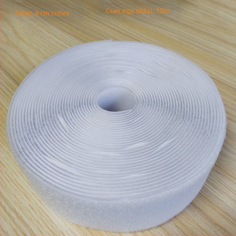Velcro szalag varráshoz ruhákhoz, lábbelikhez és sapkákhoz; 50% nylon + 50% poliészter.