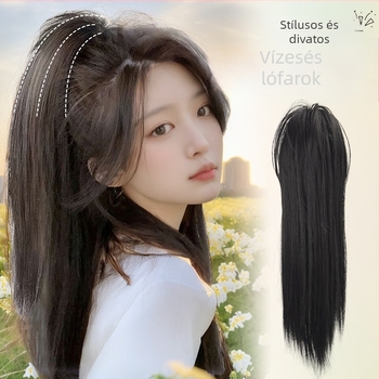 Louise Beauty Clip-In paróka, vízesés mintázatú magas lófarok, hőálló rostok