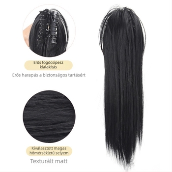Louise Beauty Clip-In paróka, vízesés mintázatú magas lófarok, hőálló rostok