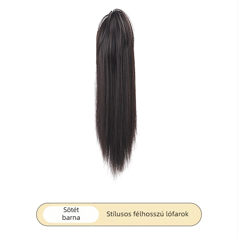 Louise Beauty Clip-In paróka, vízesés mintázatú magas lófarok, hőálló rostok