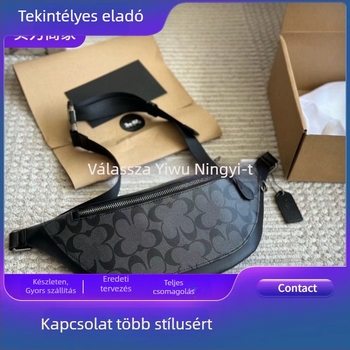Férfi mellkas táska, valódi bőr, első réteg tehénbőrből, nylon bélés, üzleti utazás stílus, mindennapi használat