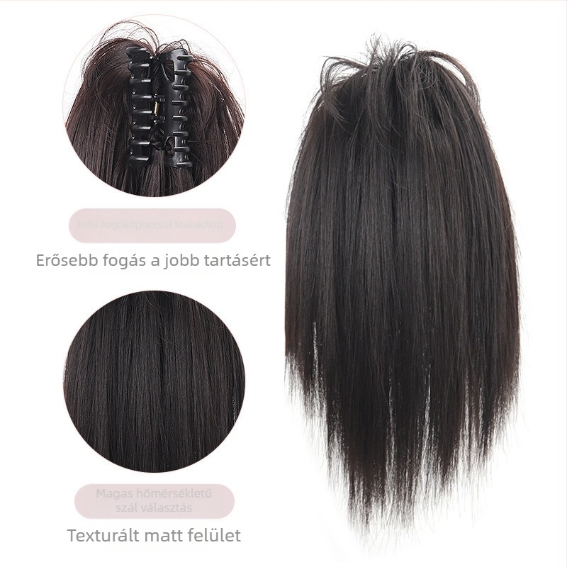 Fountain ponytail paróka – hőálló rostból, mechanikus feldolgozás, nőknek, modell Fountain ponytail, nem festhető és nem dauerolható