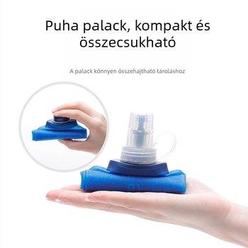 Sportöv táska összecsukható szilikon vizestálkal, vízálló, ultrakönnyű, strapabíró, futáshoz