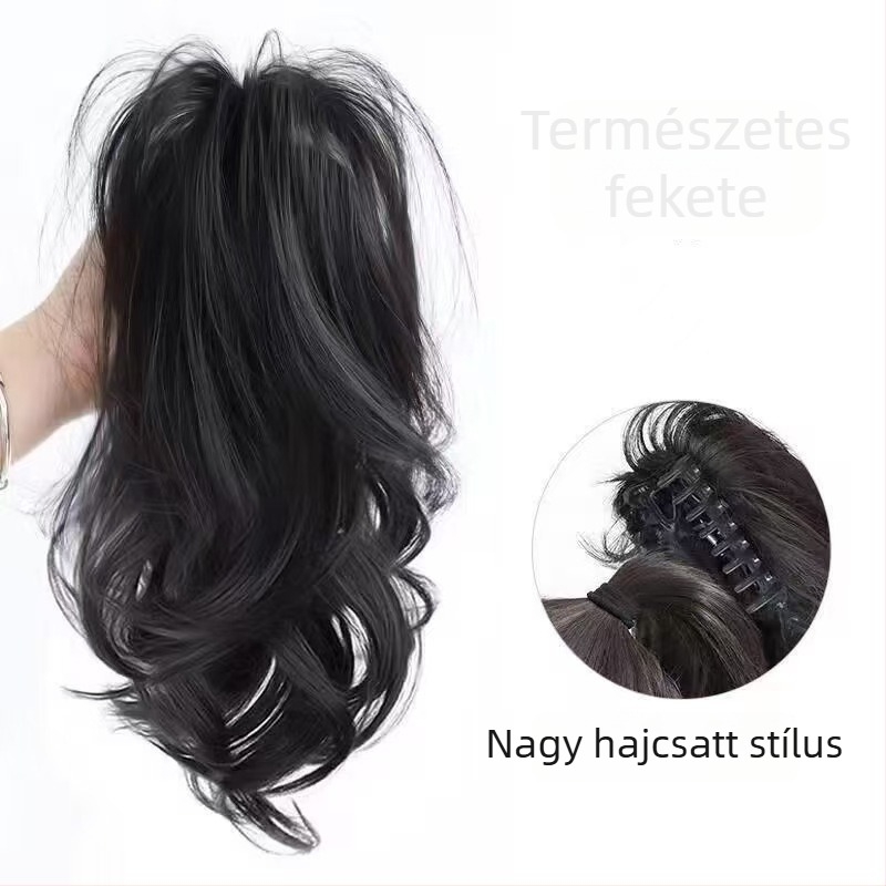 Clip-in göndör lófarok paróka nőknek, Pear Blossom stílus, haj hőálló huzalból, mechanizmusos klipsz, nem permelhető vagy festhető