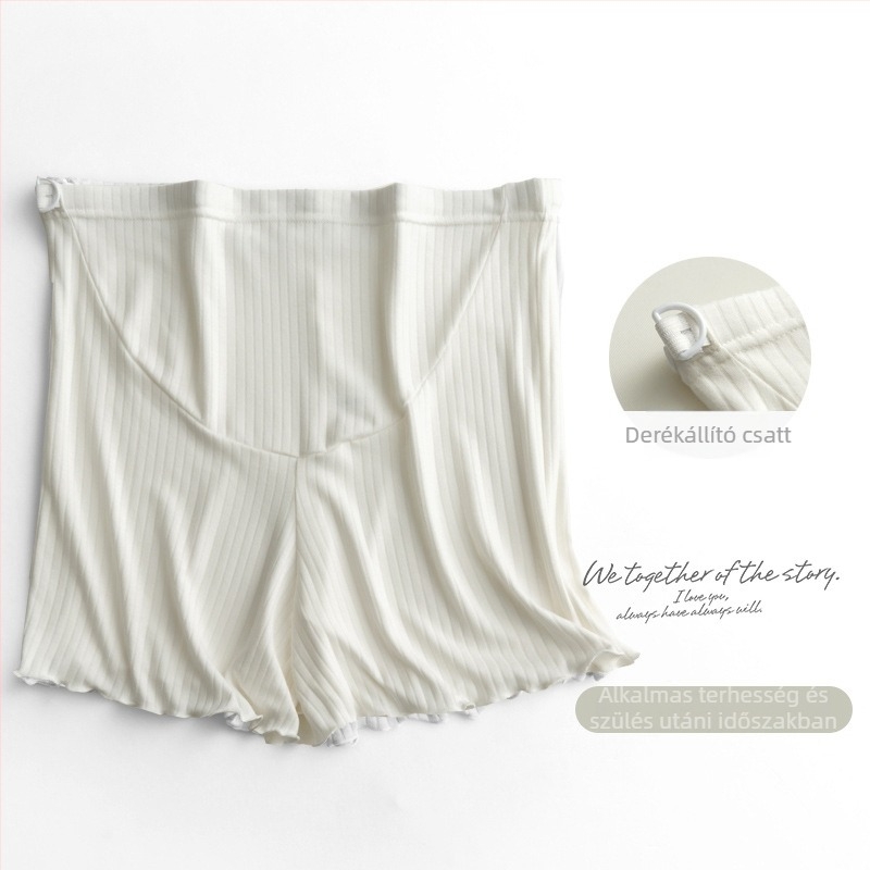 Kismama rövidnadrág nyárra, vékony Ice Silk anyag, lélegző, laza szabás, viszkóz/spandex