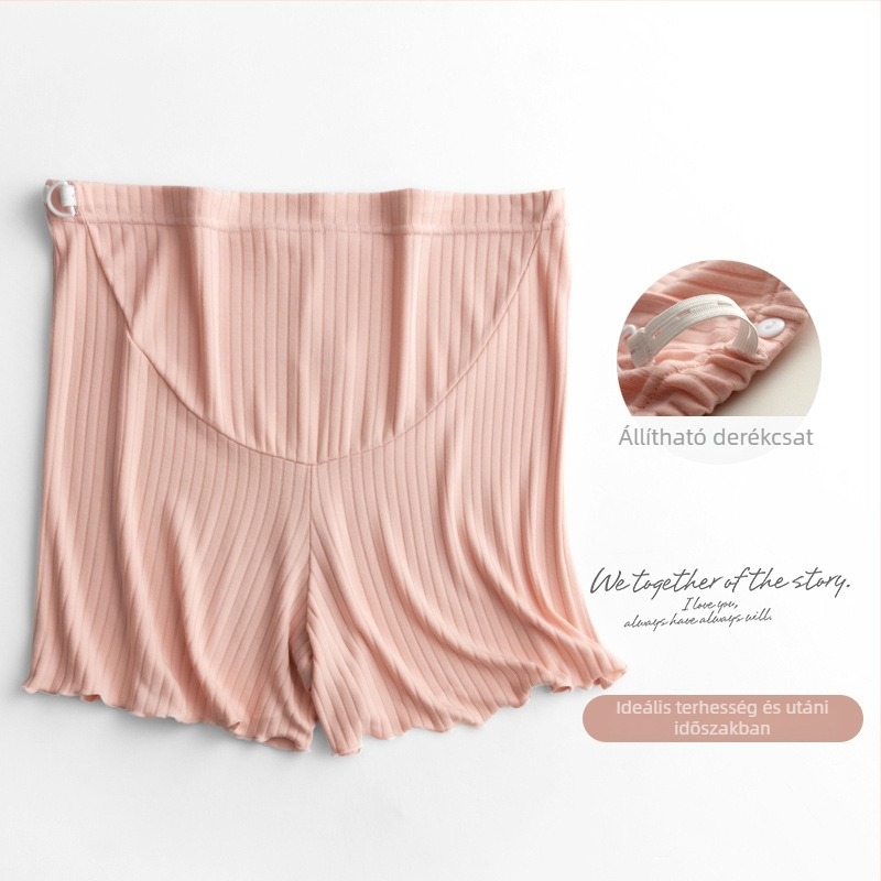 Kismama rövidnadrág nyárra, vékony Ice Silk anyag, lélegző, laza szabás, viszkóz/spandex