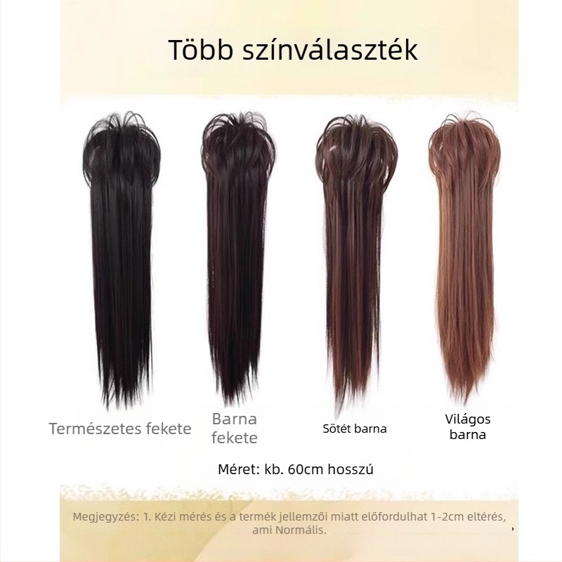 Osier póthaj paróka - rögzítőklipsz, zuhatag-stílus, magas koponya, hőálló rostok, nőknek