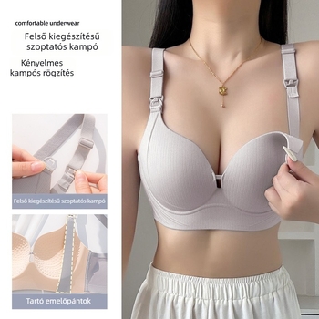 Várandós és szoptatós melltartó – Push-Up, anti-sagging, vékony kosár, nejlon anyag
