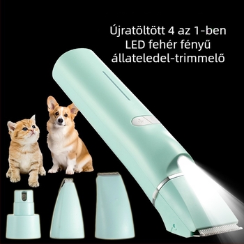 Elektromos kisállat-grooming készülék LED világítással, modell 2406A, ABS tokozás, kutyák és macskák számára, csomagolás 48 db.