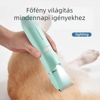 Elektromos kisállat-grooming készülék LED világítással, modell 2406A, ABS tokozás, kutyák és macskák számára, csomagolás 48 db.