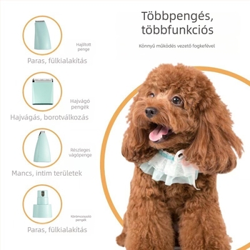 Elektromos kisállat-grooming készülék LED világítással, modell 2406A, ABS tokozás, kutyák és macskák számára, csomagolás 48 db.