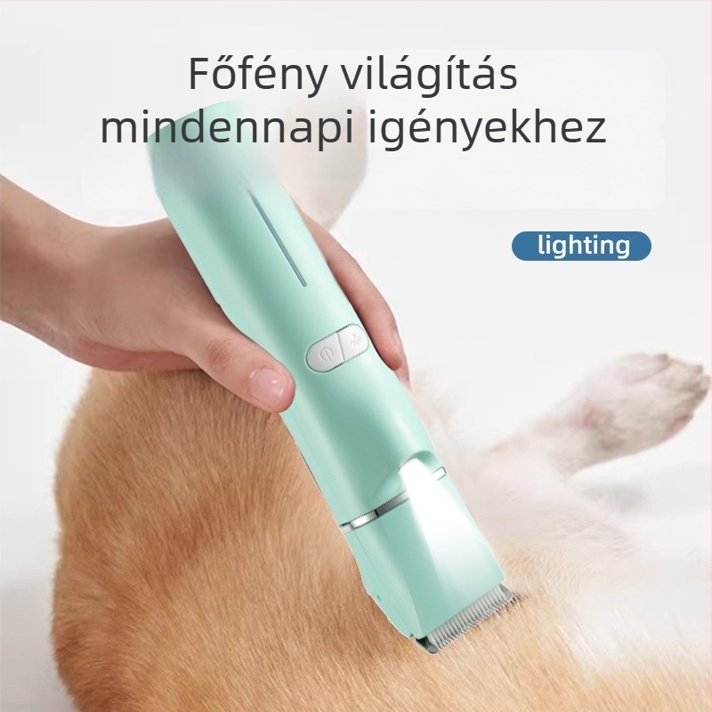 Elektromos kisállat-grooming készülék LED világítással, modell 2406A, ABS tokozás, kutyák és macskák számára, csomagolás 48 db.