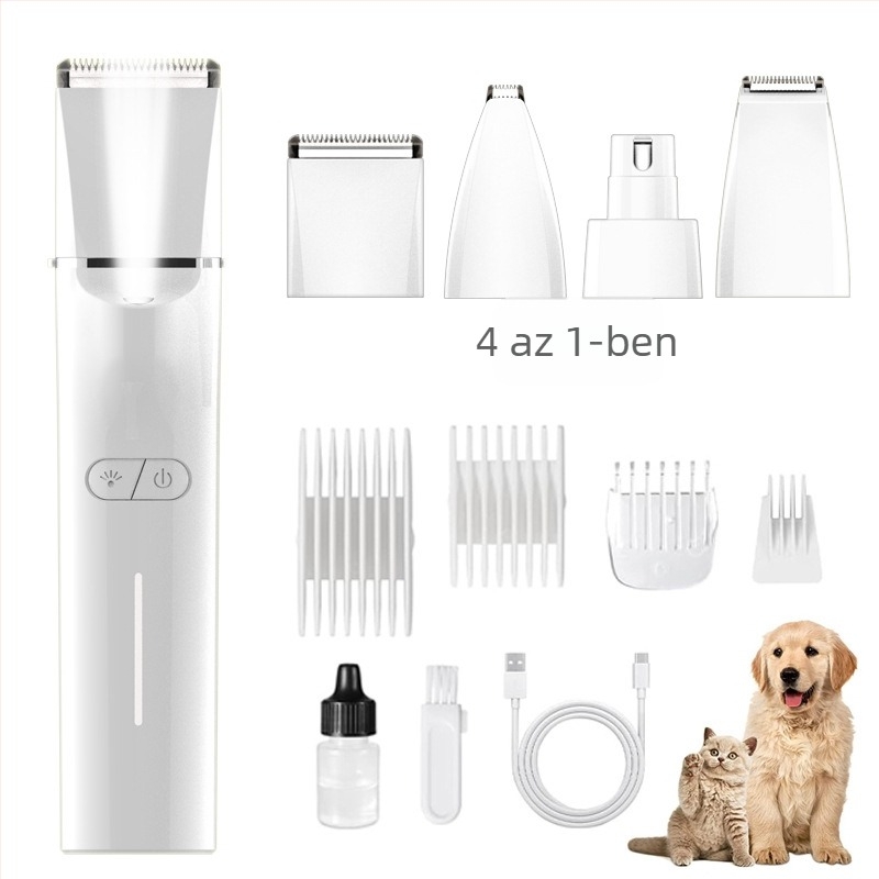 Elektromos kisállat-grooming készülék LED világítással, modell 2406A, ABS tokozás, kutyák és macskák számára, csomagolás 48 db.