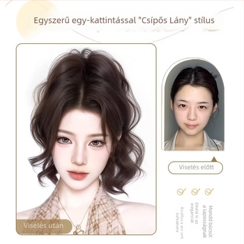 Sellőfarok paróka Mermaid Ponytail, nagy hullámok, hőálló selyem, csíptetős mechanizmus