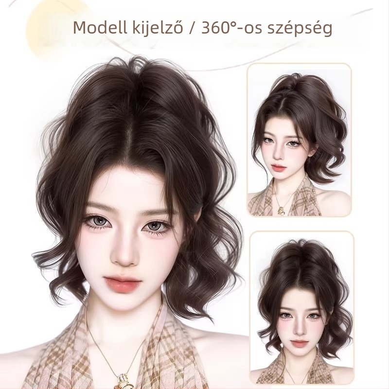 Sellőfarok paróka Mermaid Ponytail, nagy hullámok, hőálló selyem, csíptetős mechanizmus