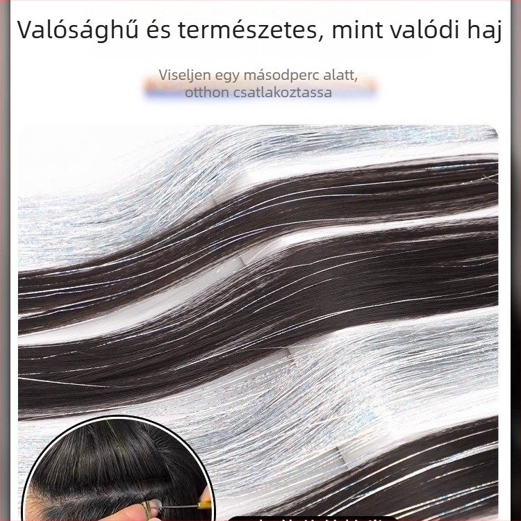 Kenny Wig tollas hajkiegészítő fülhorgos rögzítéssel, egy darabos, idol-stílusú színpadi kiegészítő