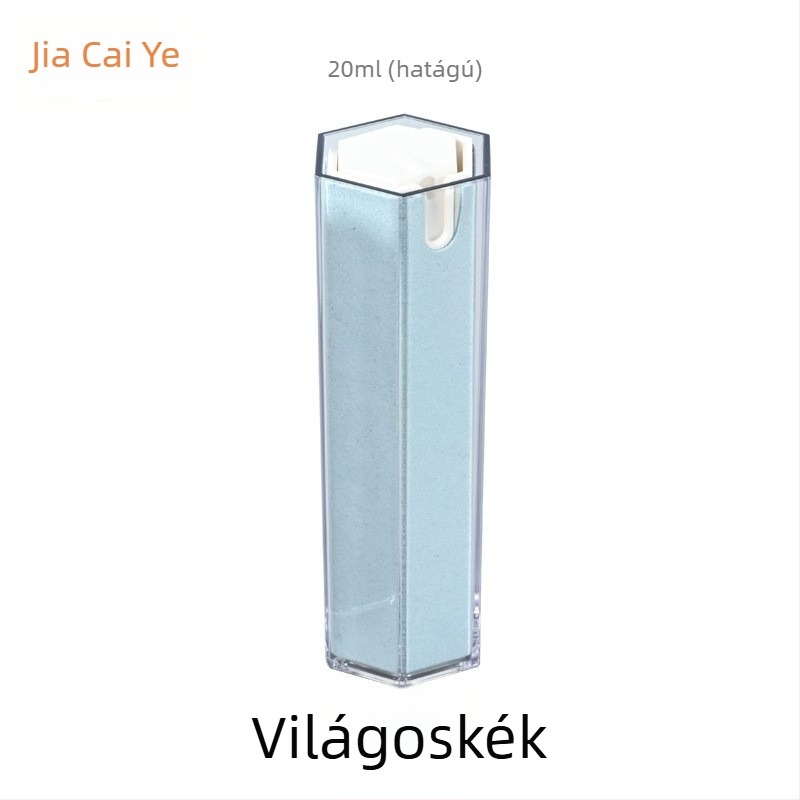 Hexagonális kialakítású telefon LCD-képernyő tisztító készlet, modell JCY-425, tömeg 58,5 g, integrált spray üveg és törlő tároló.