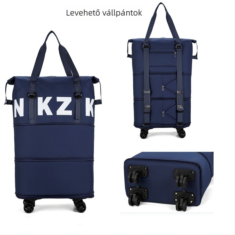 Nkzk Kerekes hátizsák utazáshoz, 20–35L, Oxford anyag, vízálló és kopásálló, száraz–nedves elválasztás, uniszex, iskolai használatra