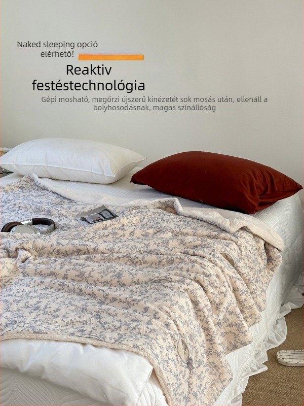 100% pamut babatakaró ráncolt fonal textúrával – minden évszakra, egyszerű stílus, újszülötteknek