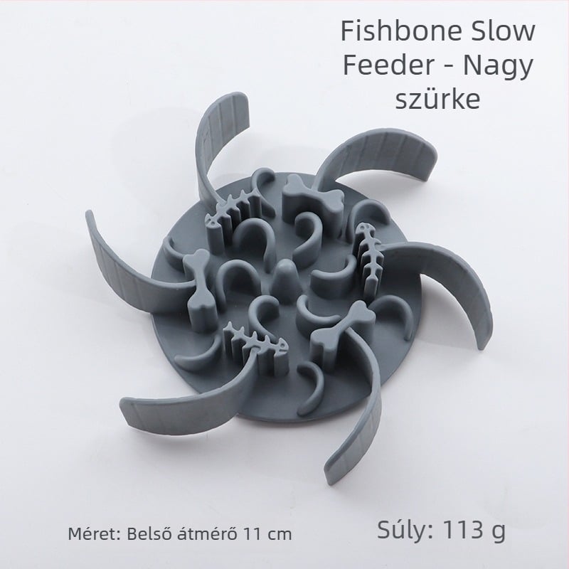 Háziállatok lassú etető tál, szilikonból, szívókoronggal, anti-fulladás, macskák és kutyák számára