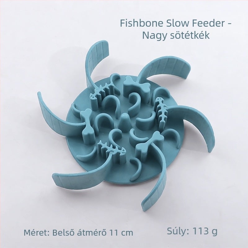 Háziállatok lassú etető tál, szilikonból, szívókoronggal, anti-fulladás, macskák és kutyák számára